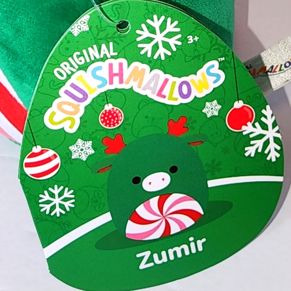 🎄 ZUMIR 🫎 Green Peppermint Belly Moose Christmas 2023 Original Squishmallow - Picture 2 of 8